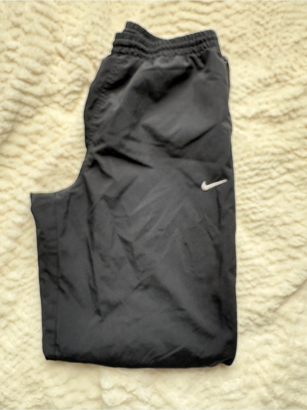 Men’s Nike Black Track Pants with Ankle Zip/Mesh Lining -Small - Picture 2 of 8